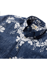 Reyn Spooner Reyn M199012524 0005 Navy 50th State Flower Button Front