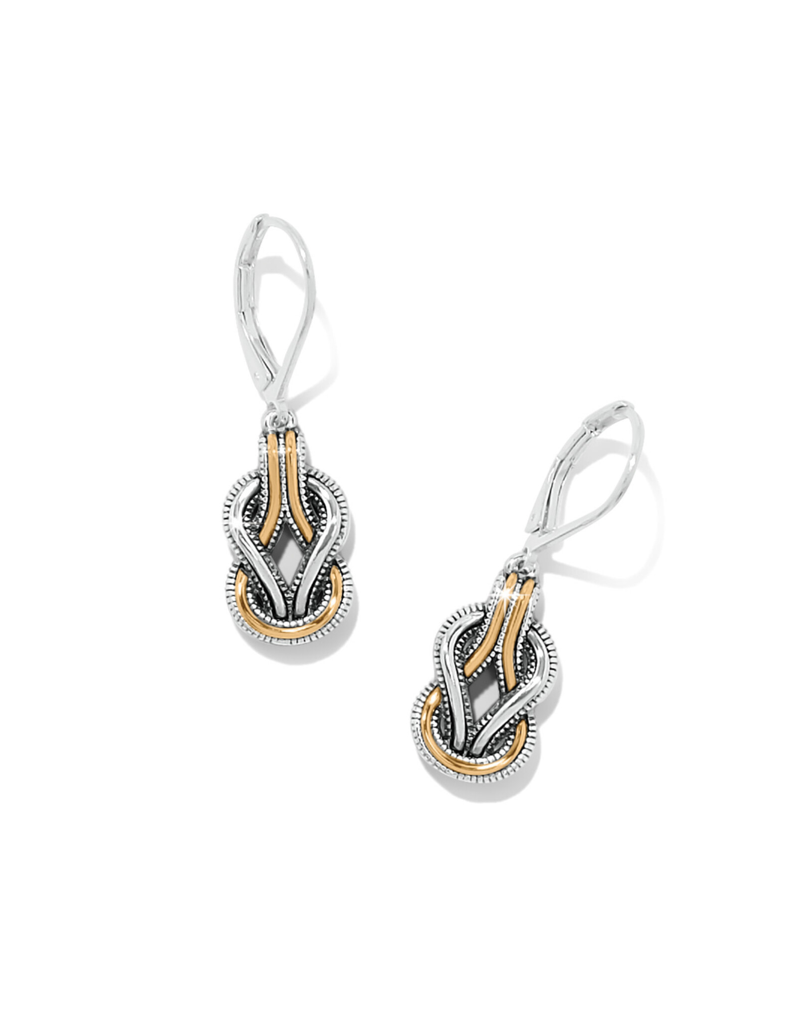 Brighton Brighton JA0242 Interlok Harmony Two Tone Leverback Earrings