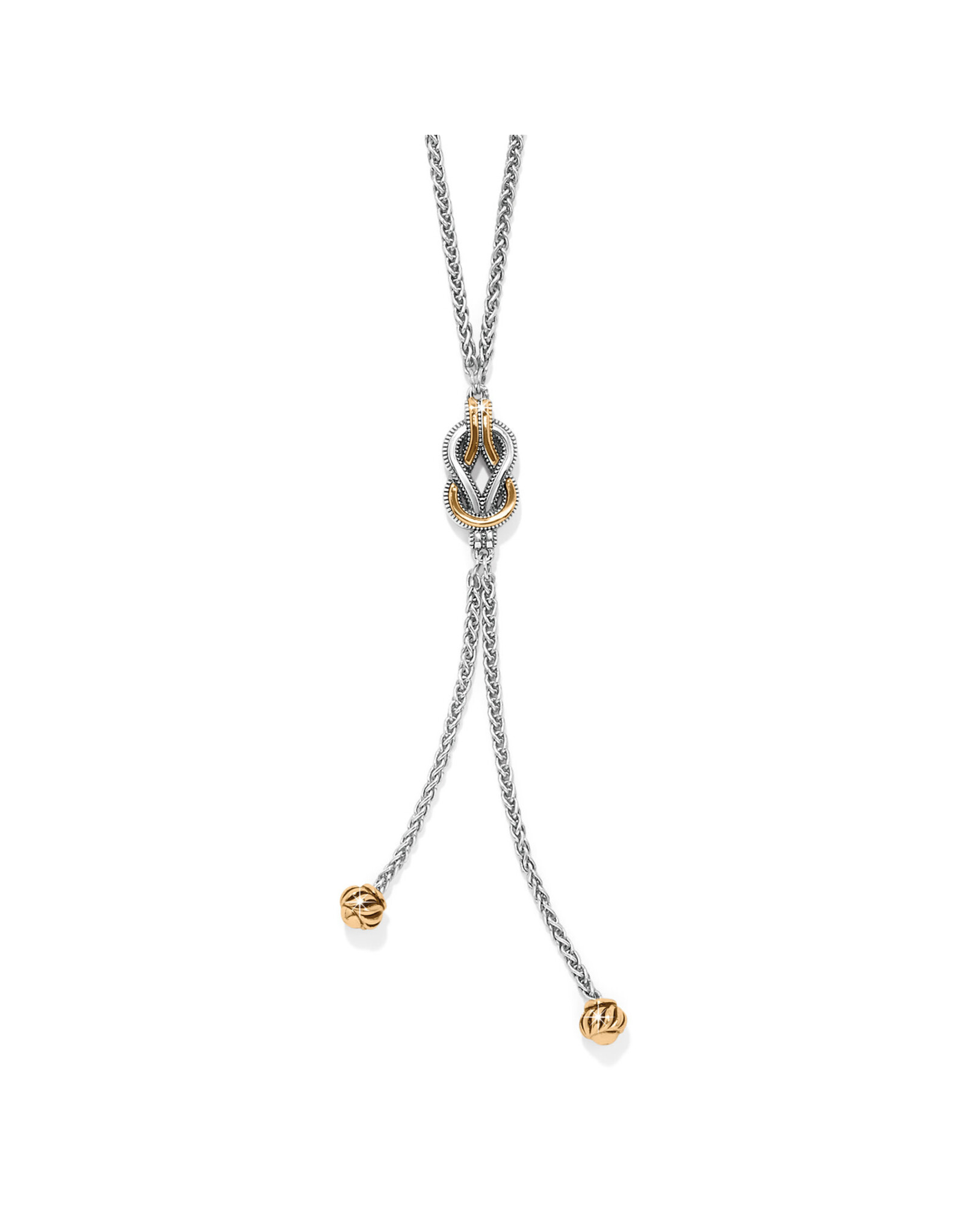 Brighton Brighton JM0105 Interlok Harmony Two Tone Lariat Necklace