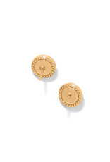 Brighton Brighton JA0258 Illumina Celeste Dome Gold Post Earrings