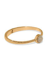 Brighton Brighton JF0400 Illumina Celeste Dome Gold Hinged Bangle