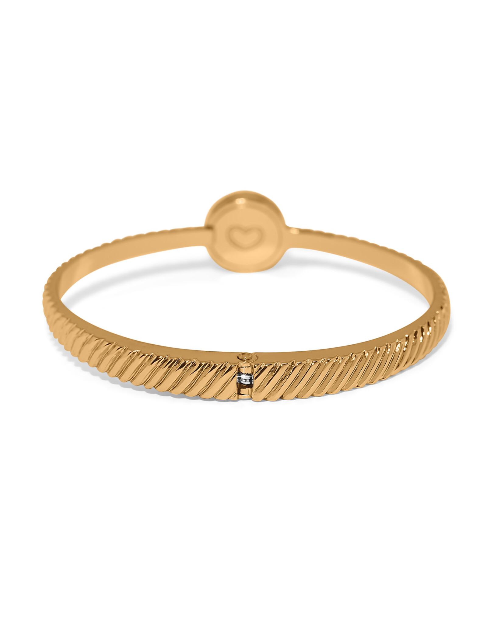 Brighton Brighton JF0400 Illumina Celeste Dome Gold Hinged Bangle