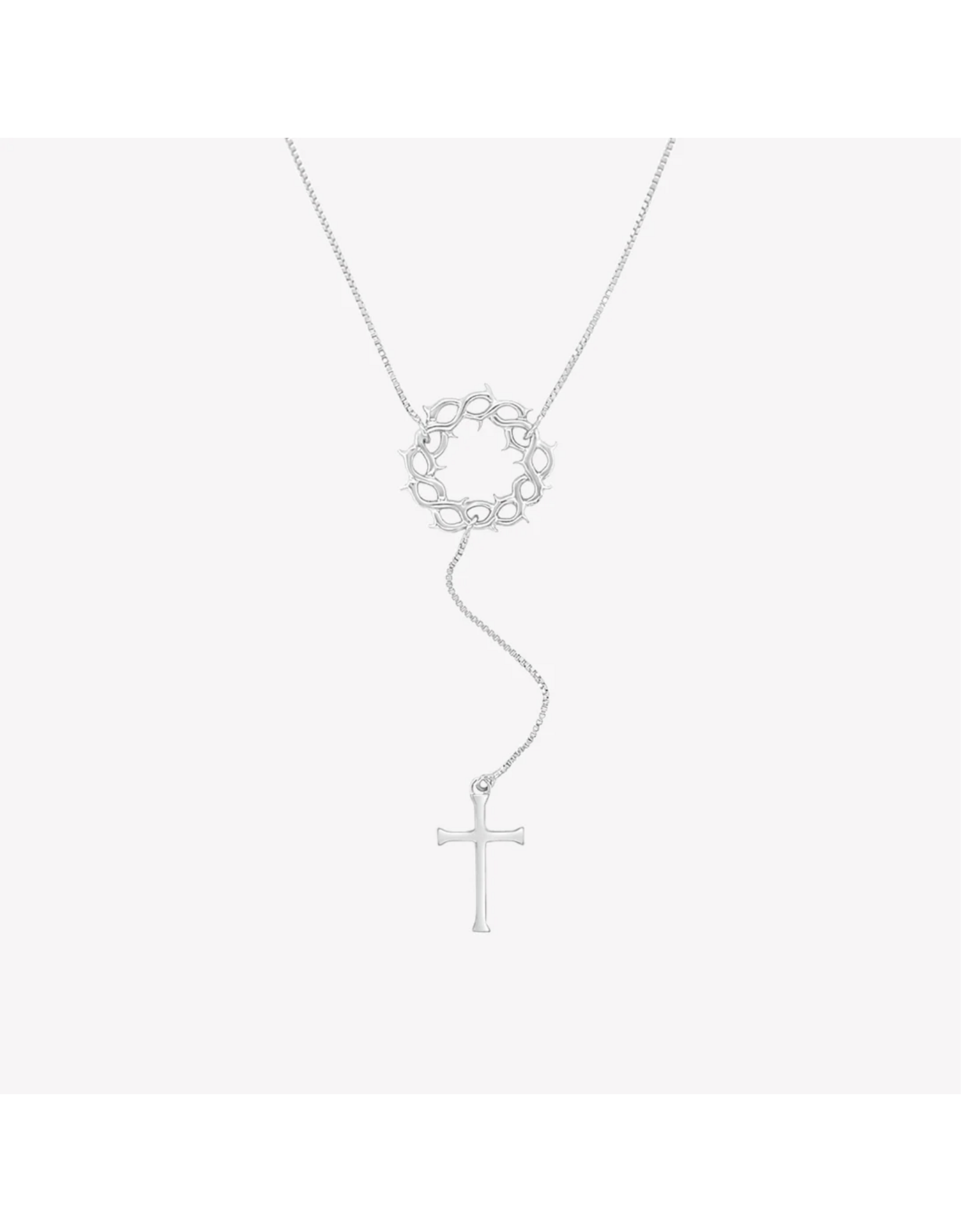 Rizen Rizen 390004SS Crown of Thorns Y Necklace