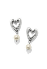 Brighton Brighton JA0279 Cascade Open Heart Pearl Post Drop Earrings