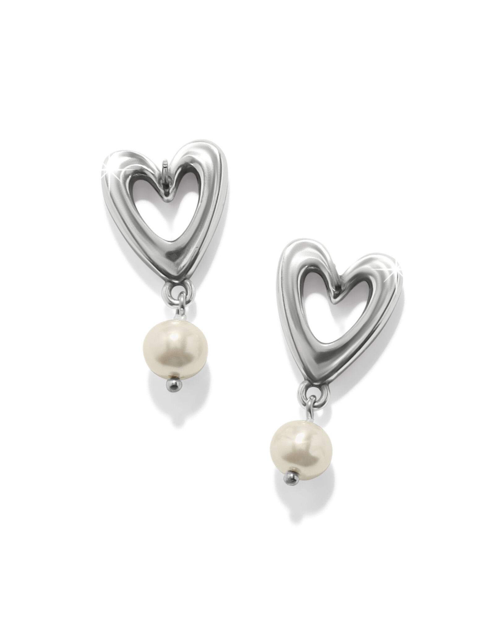 Brighton Brighton JA0279 Cascade Open Heart Pearl Post Drop Earrings