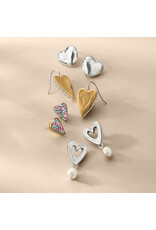 Brighton Brighton JA0279 Cascade Open Heart Pearl Post Drop Earrings