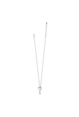 Brighton Brighton JM0174 Cascade Open Heart Pearl Petite Necklace