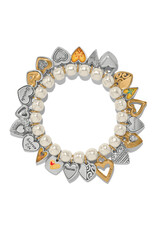 Brighton Brighton JF0426 One Heart Pearl Stretch Bracelet