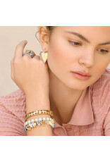 Brighton Brighton JF0426 One Heart Pearl Stretch Bracelet
