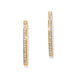 Brighton Brighton JA0269 Meridian Geo Bar Gold Post Earrings