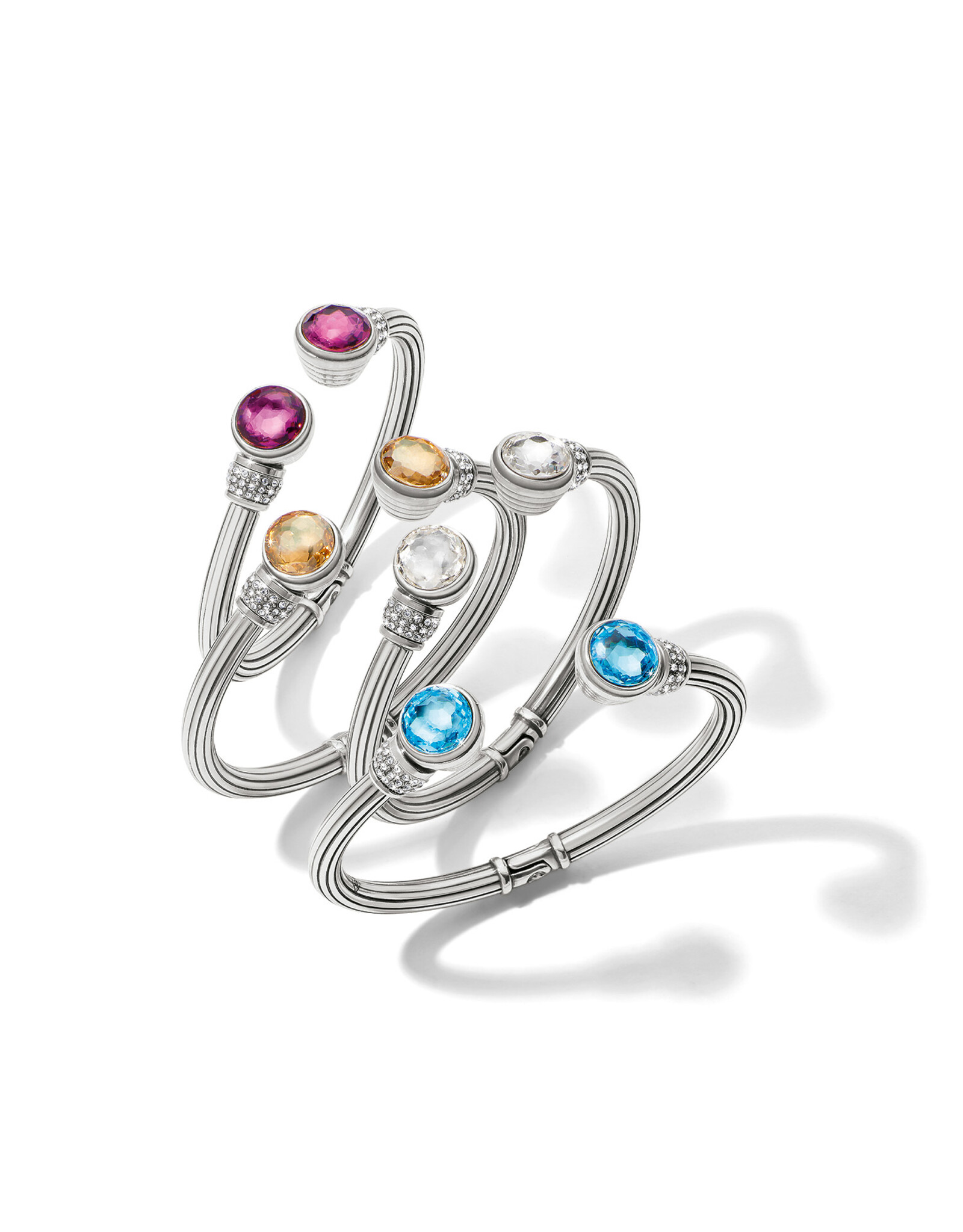 Brighton Brighton JF0221 Meridian Aurora Petite Hinged Bangle Amethyst