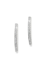 Brighton Brighton JA0270 Meridian Geo Bar Silver Post Earrings