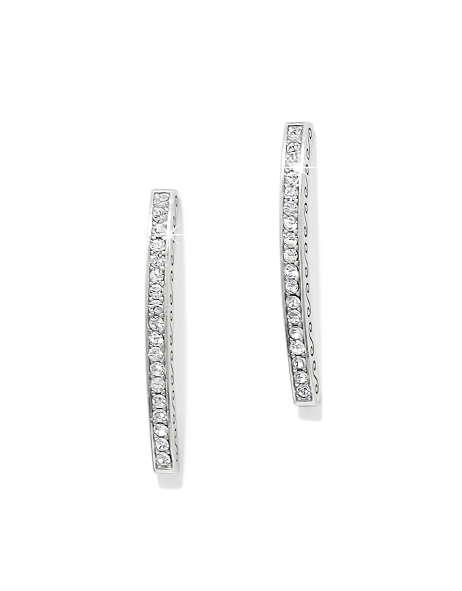 Brighton Brighton JA0270 Meridian Geo Bar Silver Post Earrings