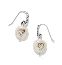 Brighton Brighton JA0278 One Heart Pearl French Wire Earrings