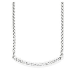Brighton Brighton JM0155 Meridian Geo Bar Silver Necklace