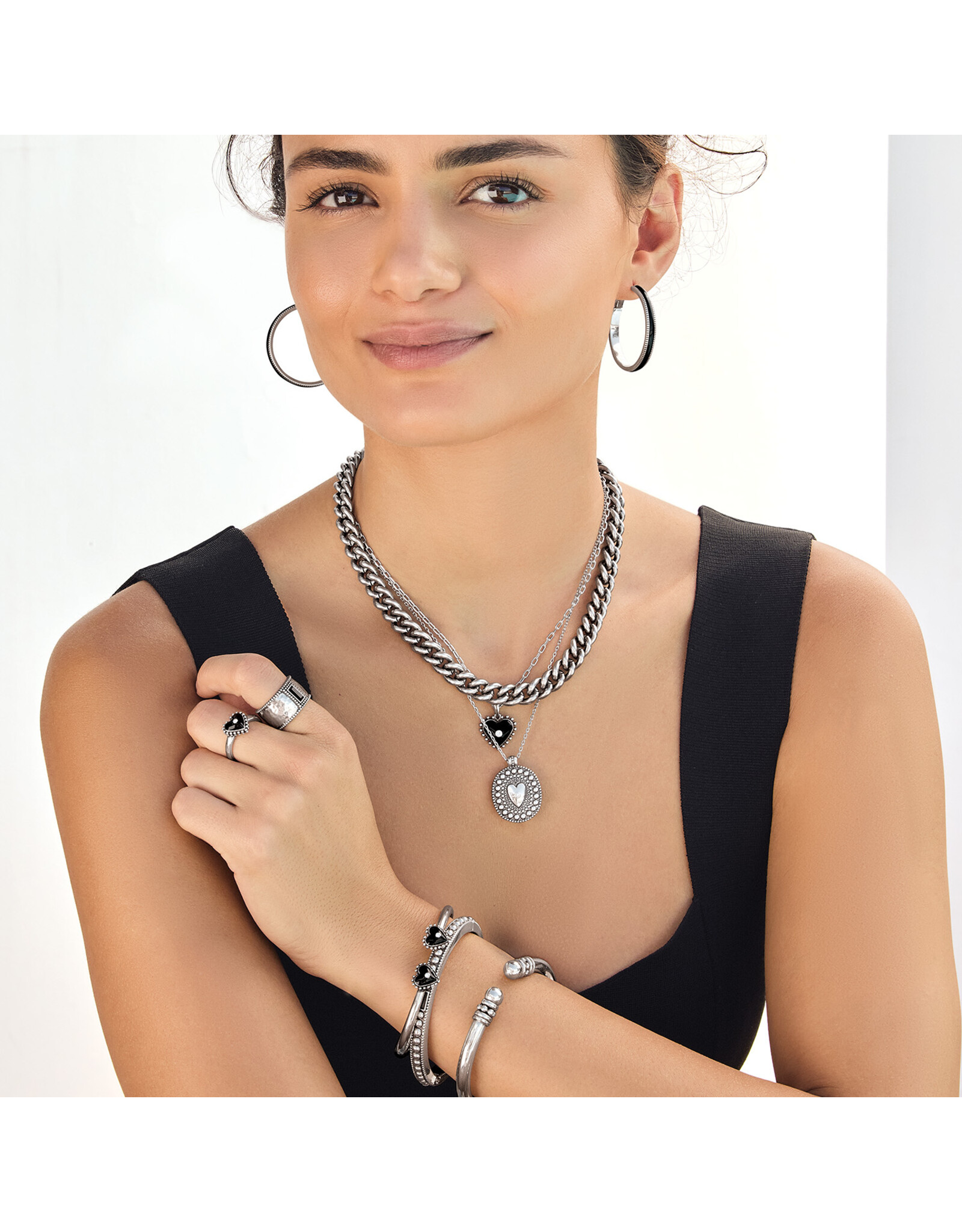 Brighton Brighton JM0183 Pretty Tough Amour Heart Necklace