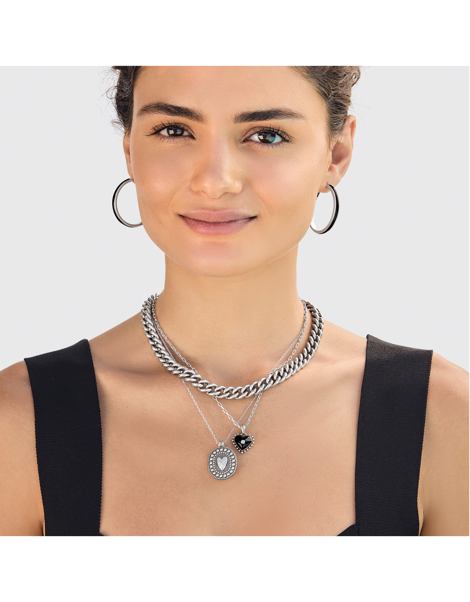 Brighton Brighton JM0183 Pretty Tough Amour Heart Necklace