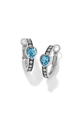 Brighton Brighton JA0208 Mystery of Love Aqua Heart Hoop Earring