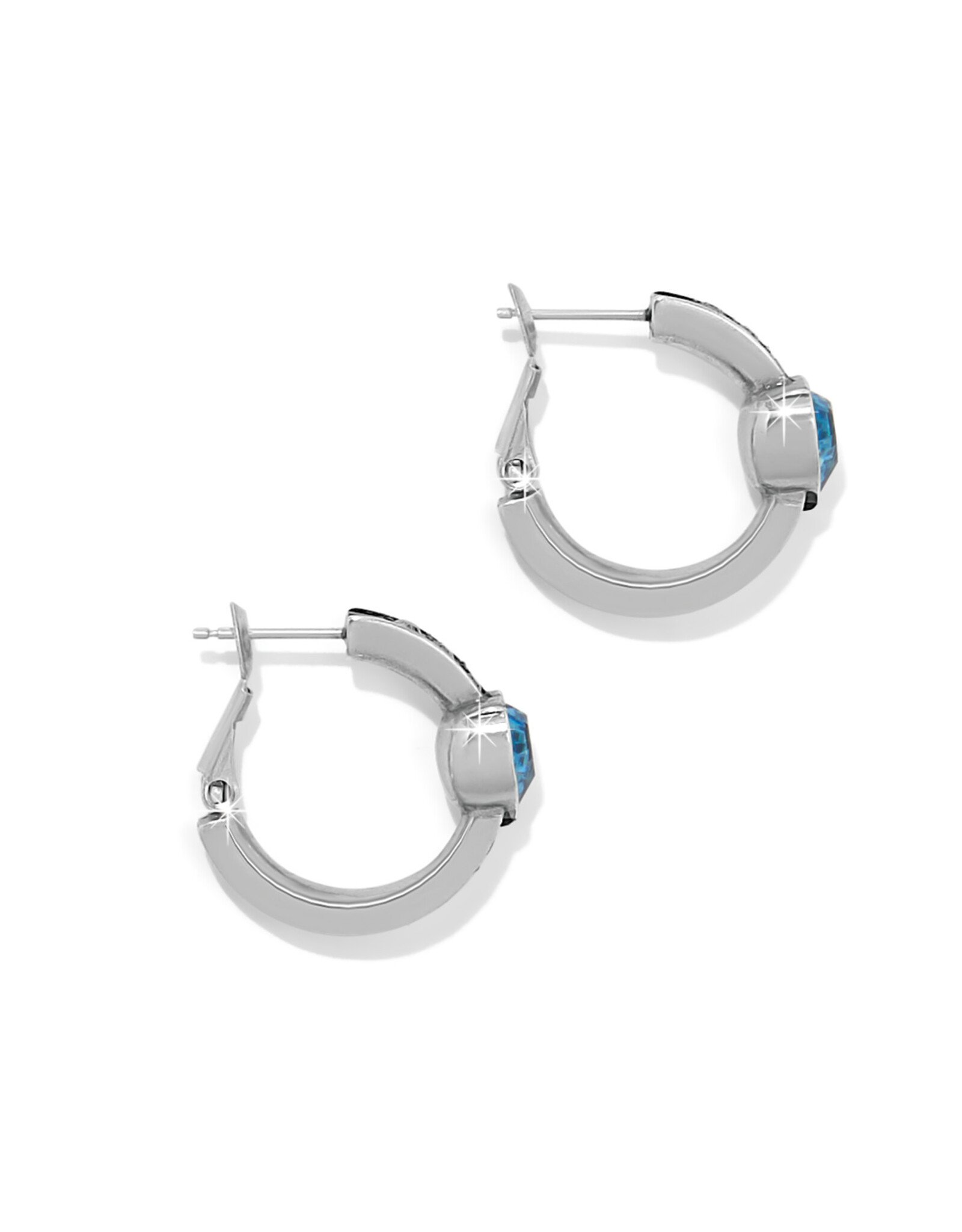 Brighton Brighton JA0208 Mystery of Love Aqua Heart Hoop Earring