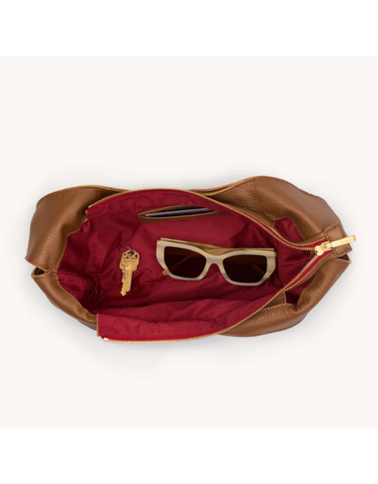 Hammitt Hammitt 18397 Tom Zip Med Mahogany Pebble