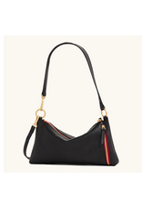 Hammitt Hammitt 18180 Kyle Black Brushed Gold Red Zip