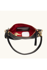 Hammitt Hammitt 18180 Kyle Black Brushed Gold Red Zip