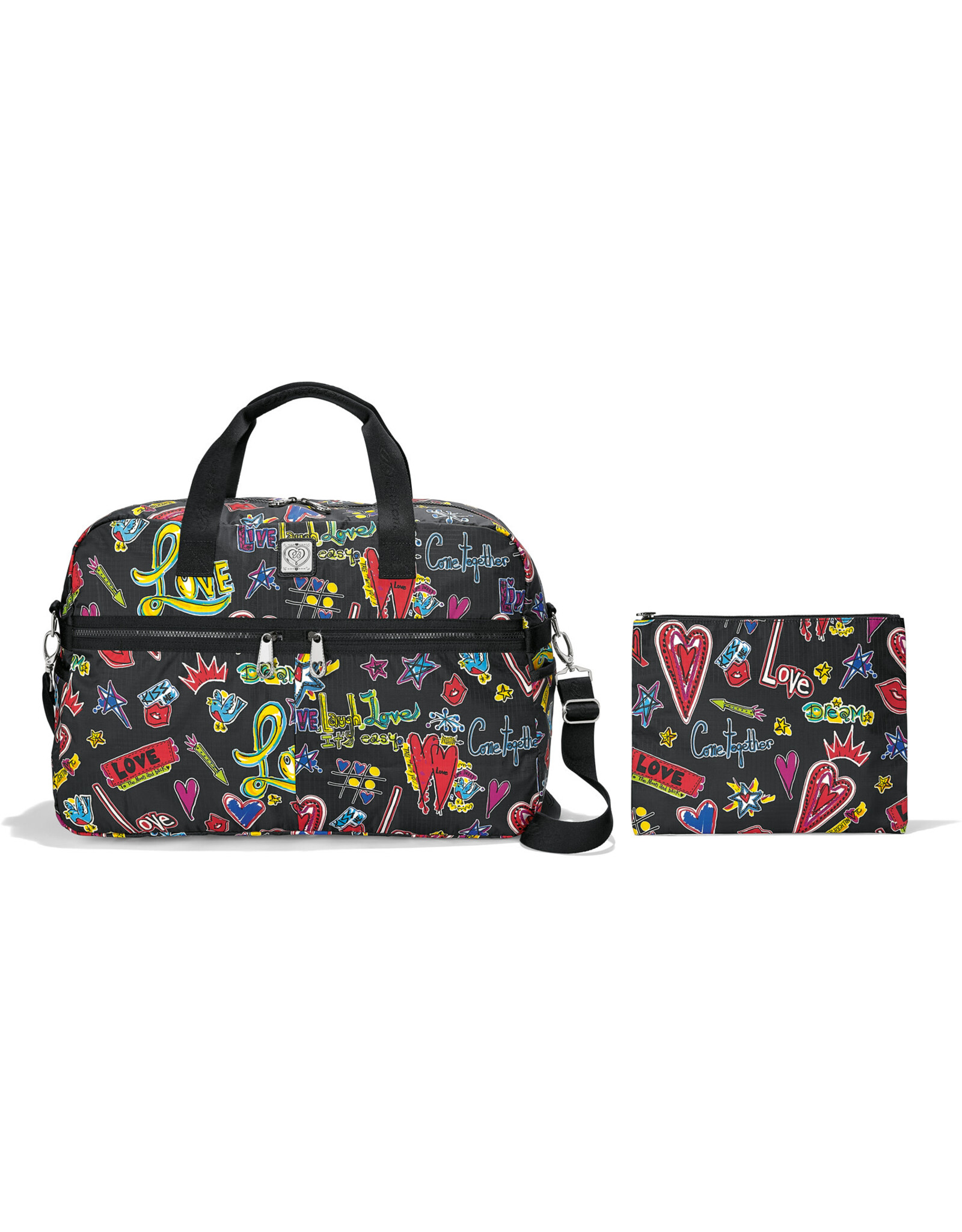 Brighton Brighton L30431 Love Scribble Round Tripper Duffle