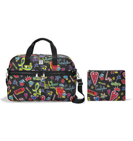 Brighton Brighton L30431 Love Scribble Round Tripper Duffle