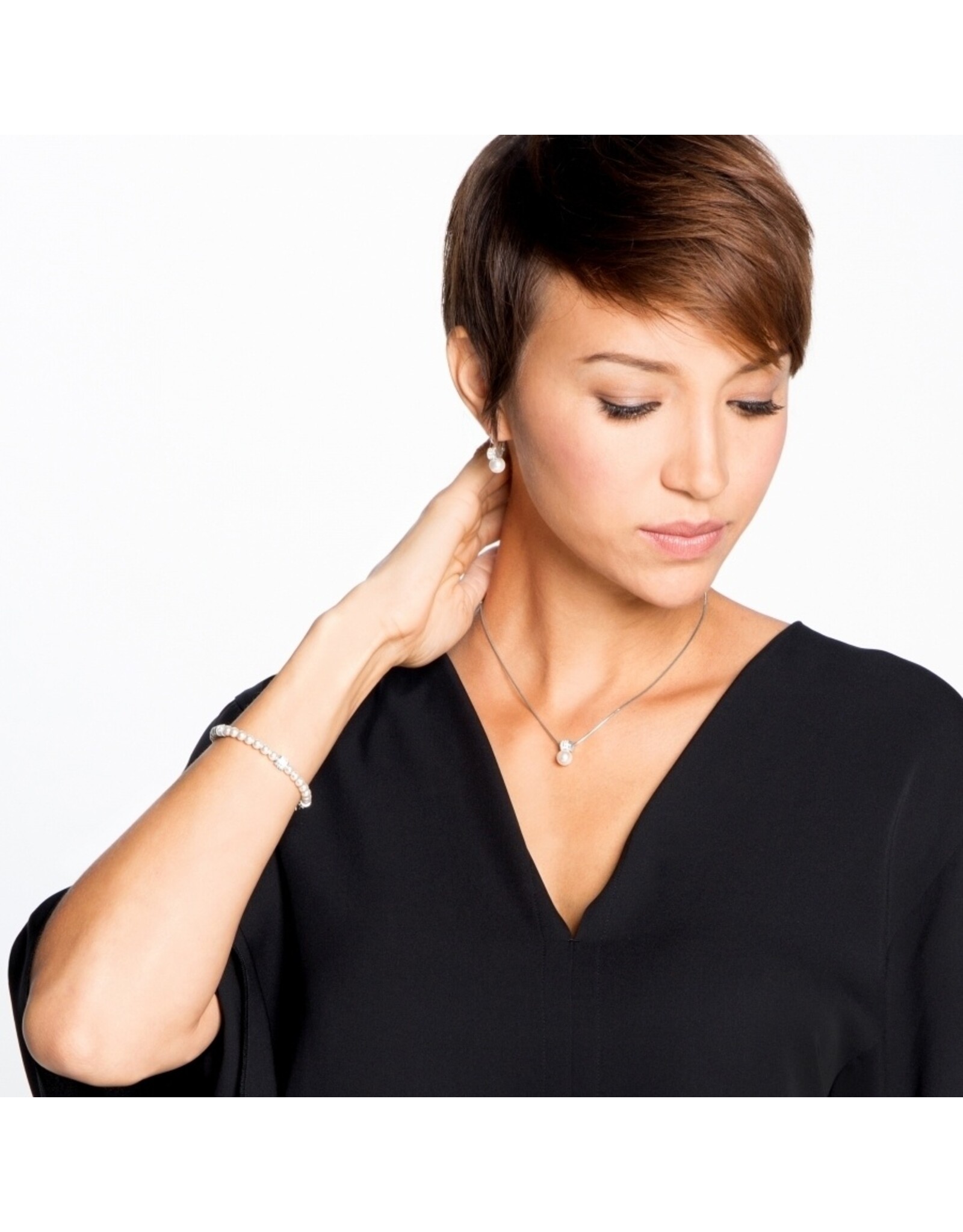 Brighton Brighton JA1302 Meridian Petite Pearl Leverback Earring