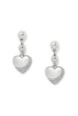 Brighton Brighton JA0273 Meridian Petite Wave Silver Post Earrings