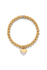 Brighton Brighton JF0421 Meridian Petite Wave Heart Bracelet Gold