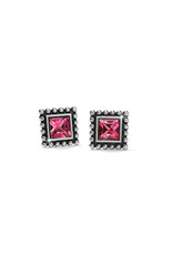 Brighton Brighton J22404 Sparkle Square Pink Mini Post Earring