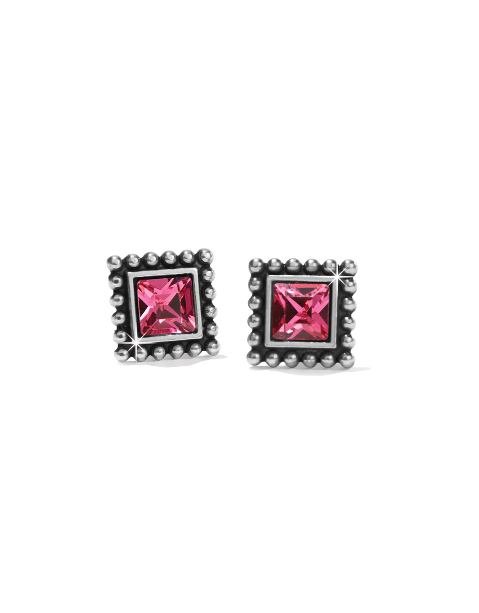 Brighton Brighton J22404 Sparkle Square Pink Mini Post Earring