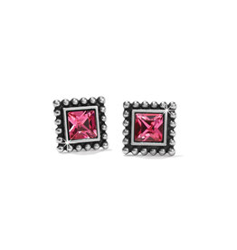 Brighton Brighton J22404 Sparkle Square Pink Mini Post Earring