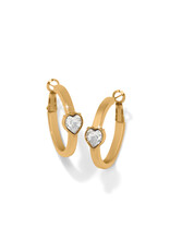 Brighton Brighton JA0210 Mystery of Love Gold Crystal Hoop Earring