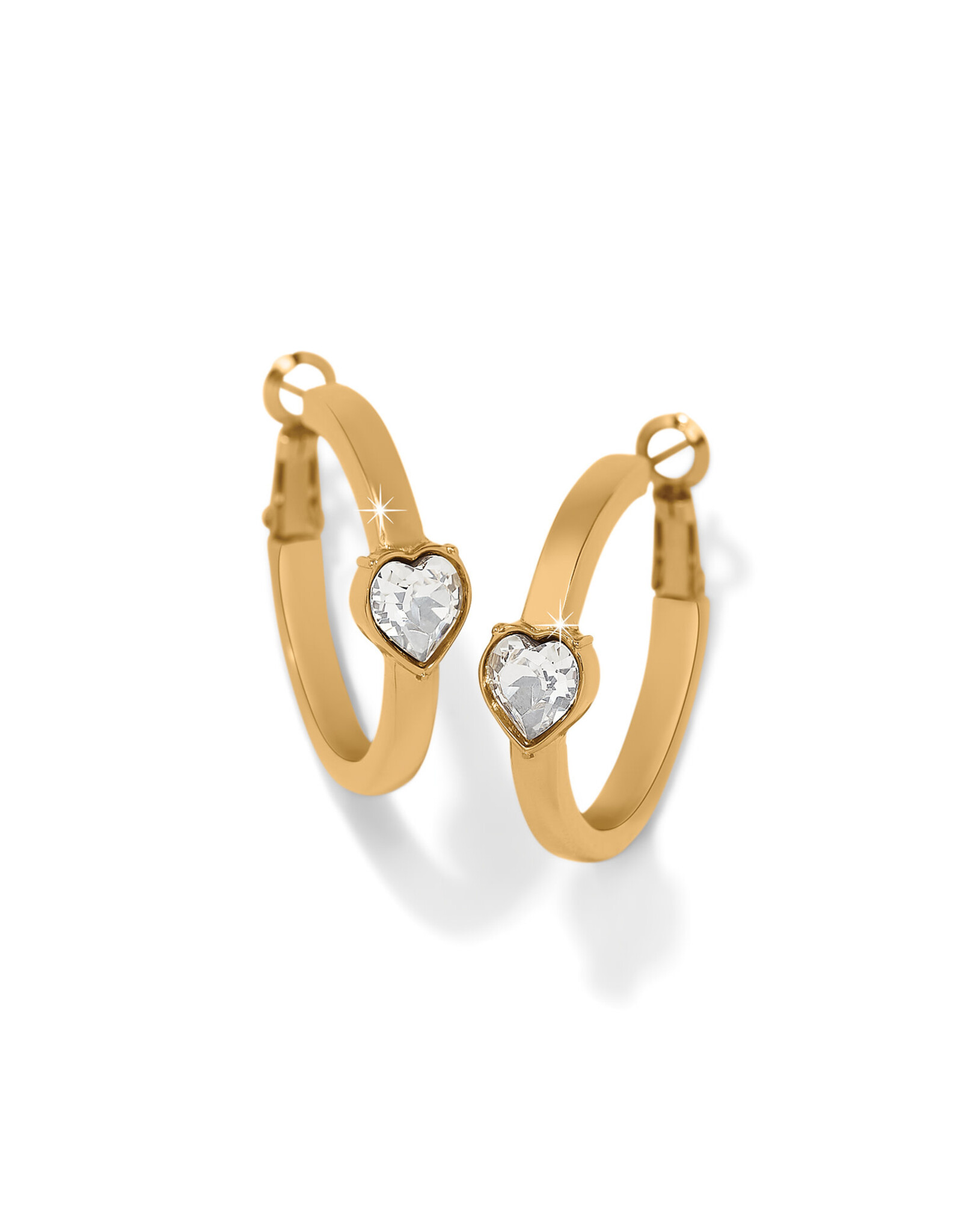Brighton Brighton JA0210 Mystery of Love Gold Crystal Hoop Earring
