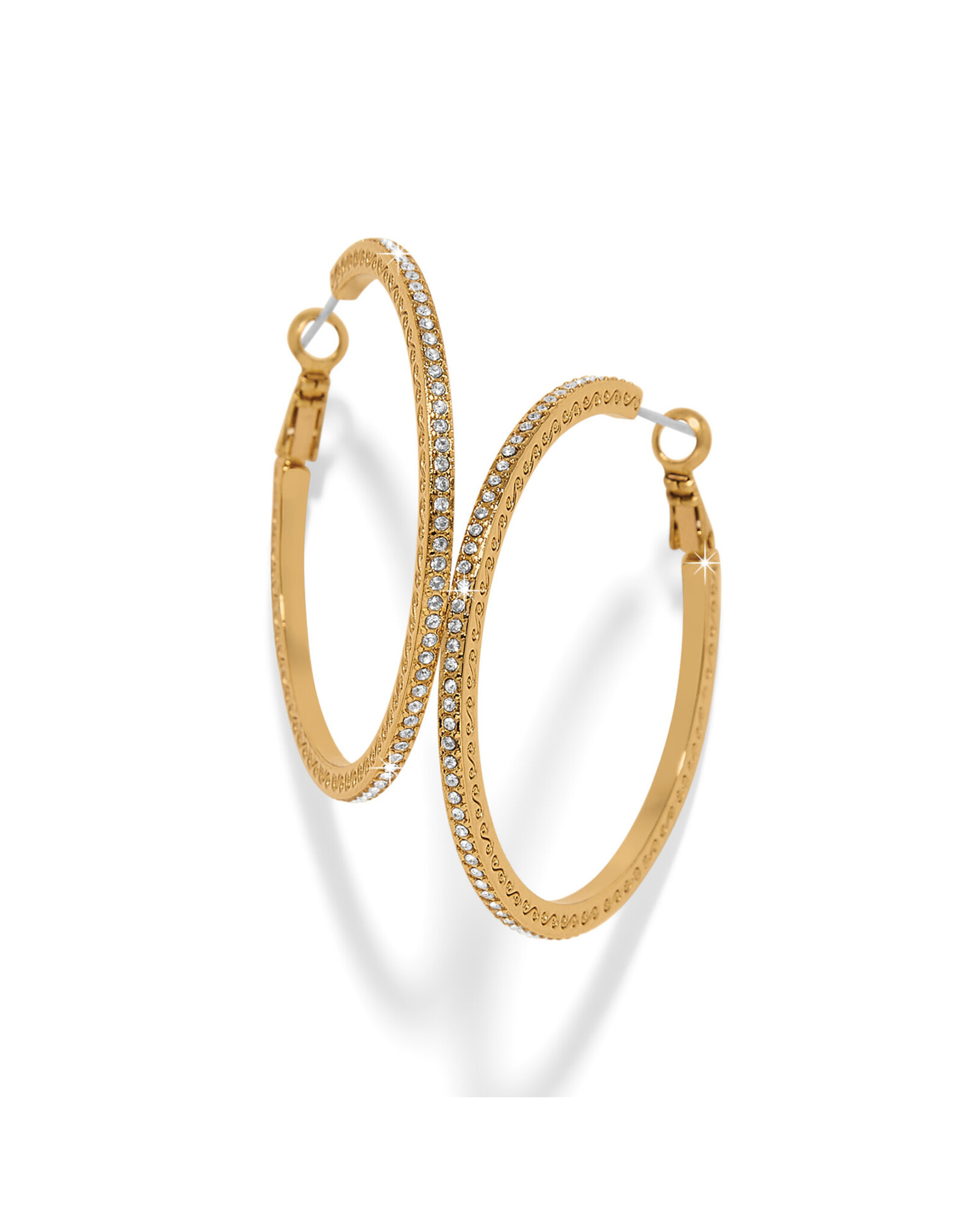 Brighton Brighton JA0315 Meridian Eclipse Gold Large Hoops