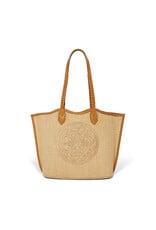 Brighton Brighton H73904 Blonde Bruna Large Straw Tote