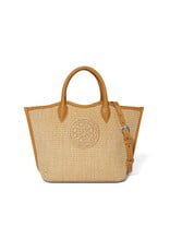 Brighton Brighton H73914 Blonde Biancca Medium Straw Tote