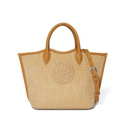 Brighton Brighton H73914 Blonde Biancca Medium Straw Tote