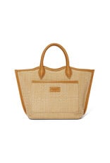 Brighton Brighton H73914 Blonde Biancca Medium Straw Tote