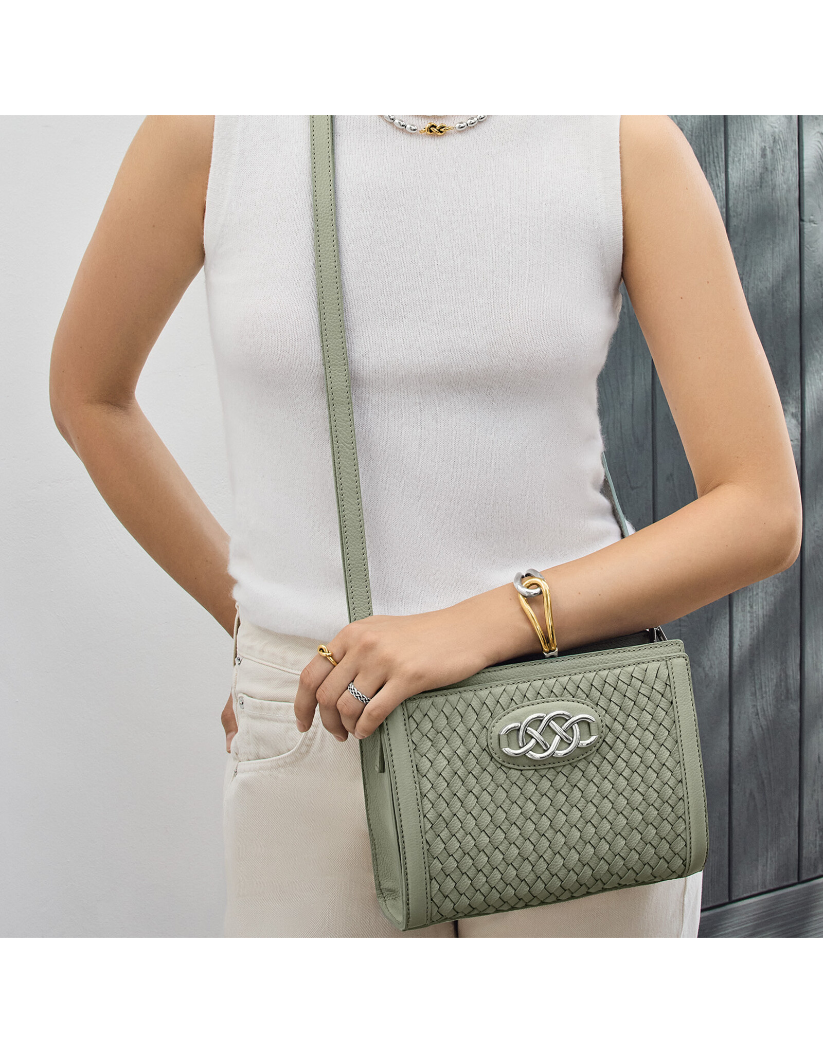 Brighton Brighton H4400Y Sage Interlok Braid Findley Organizer