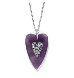 Brighton Brighton JM016A Love Messages B You Amethyst Necklace