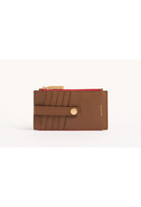 Hammitt Hammitt 210 West Mahogany Pebble Brushed Gold Red Zip