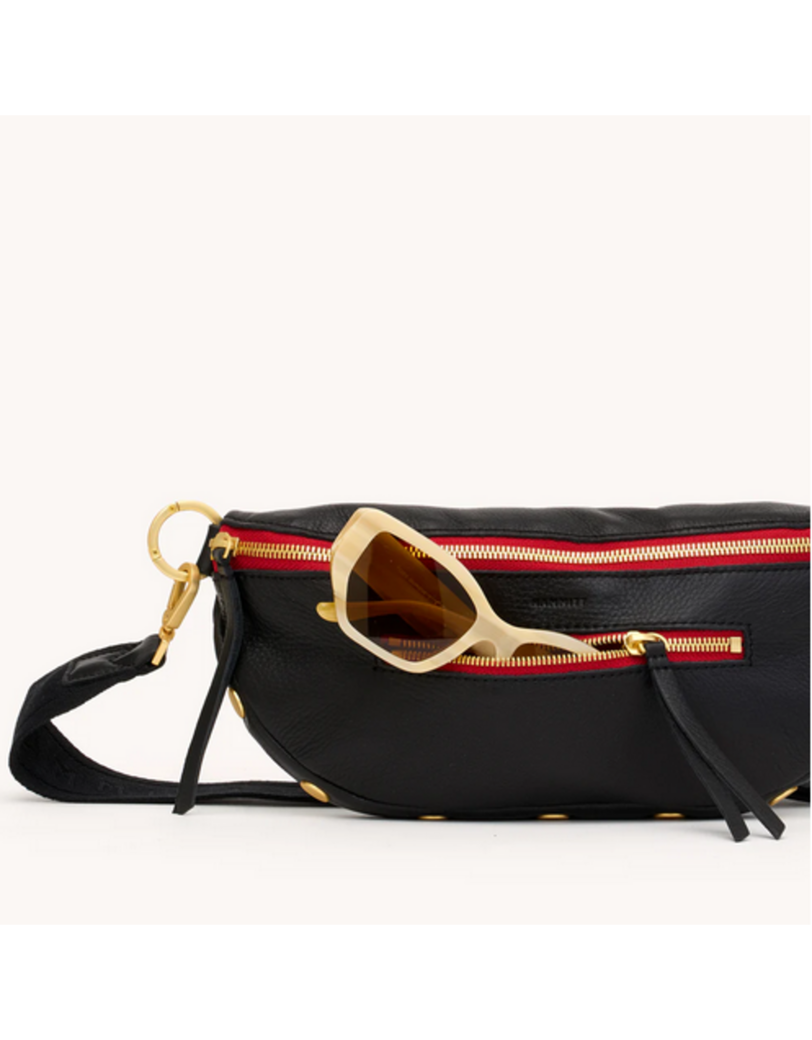 Hammitt Hammitt 17882 Charles Crossbody Lrg Large Black Rd Zip