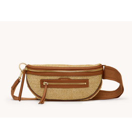 Hammitt Hammitt 17330 Charles Crossbody Med Cocoa Raffia