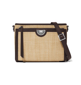 Brighton Brighton H73788 Natural Cocoa Jordyn Straw Crossbody