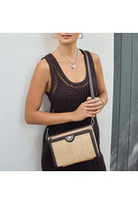 Brighton Brighton H73788 Natural Cocoa Jordyn Straw Crossbody