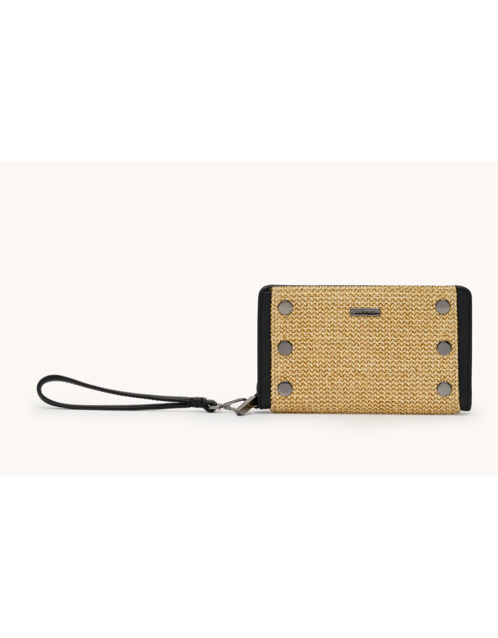 Hammitt Hammitt 18190 Bryant Wallet Noir Smooth Raffia GM