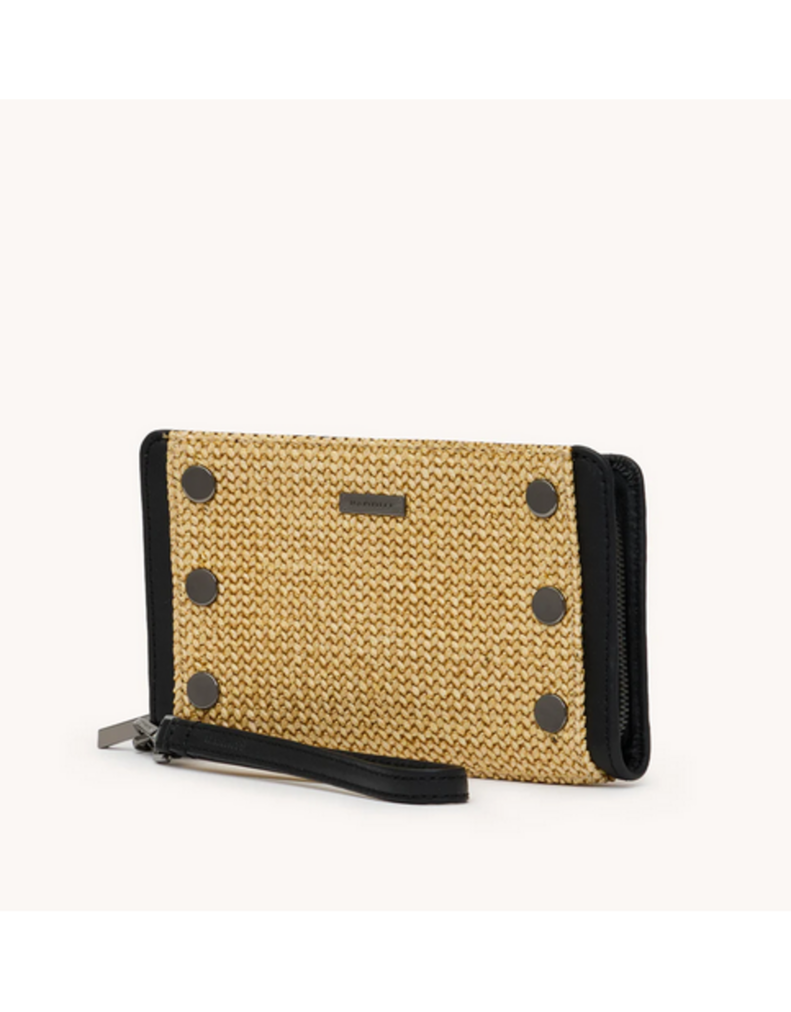 Hammitt Hammitt 18190 Bryant Wallet Noir Smooth Raffia GM